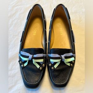 Talbots leather flats with bow, size 7.5